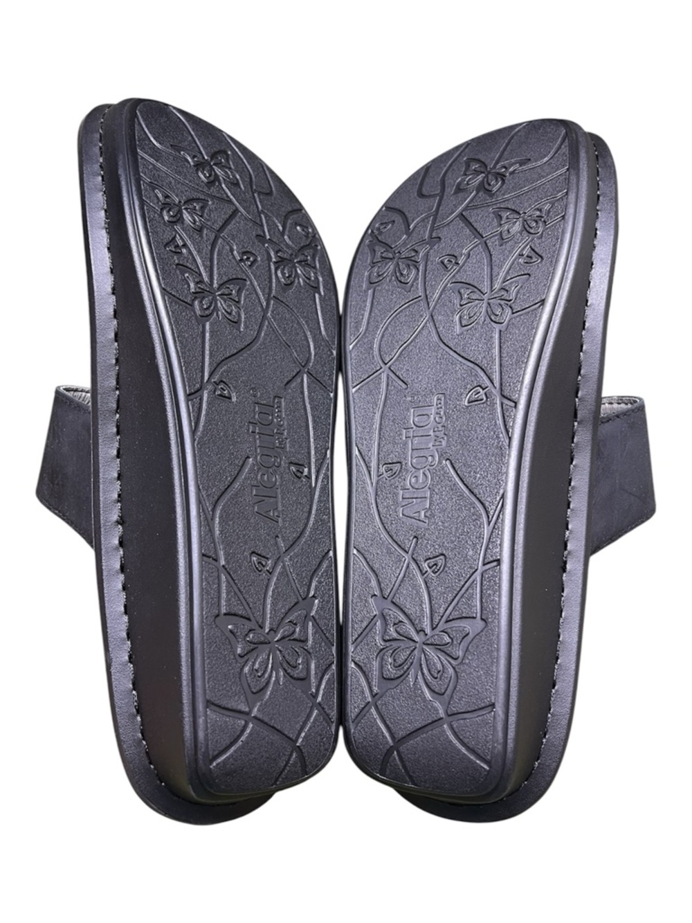 Alegria Violette Slides Sandals Black Leather Slip On Size 40/9.5 - Picture 3 of 6